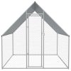 Outdoor Chicken Cage Galvanized Steel 6'6"x6'6"x6'3"